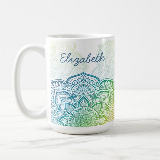 Aki Mandala 15 oz. Persoonlijke mok (Links)