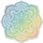 Aki Mandala op maat gesneden vinyl sticker (Voorkant)