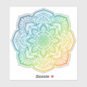 Aki Mandala op maat gesneden vinyl sticker (Vel)