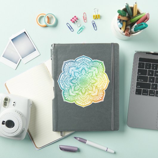 Aki Mandala op maat gesneden vinyl sticker
