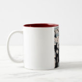 Akida Japanse bloesem. Tweekleurige Koffiemok (Links)