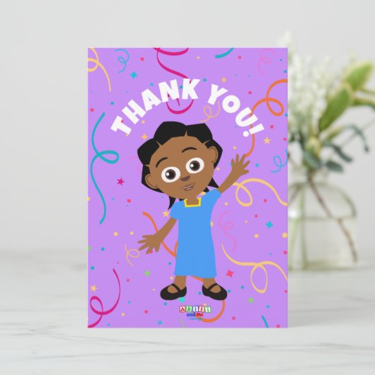 Akili bedankkaarten (verticaal) bedankkaart (Staand voorkant)