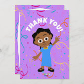 Akili bedankkaarten (verticaal) bedankkaart (Voorkant / Achterkant)