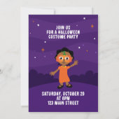 Akili en Me Halloween uitnodigingen (Achterkant)