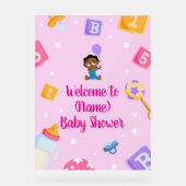 Akili en mij Baby shower Acryl Bord (Voorkant)