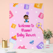 Akili en mij Baby shower Acryl Bord (Huwelijk)