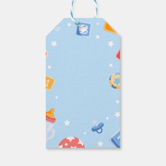 Akili en mij Baby shower Cadeaulabel (Achterkant)