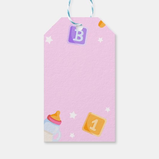 Akili en mij Baby shower Cadeaulabel (Achterkant)