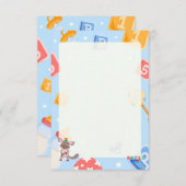 Akili en mij Baby shower Informatiekaartje (Voorkant / Achterkant)