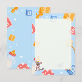 Akili en mij Baby shower Informatiekaartje