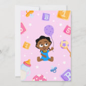 Akili en mij Baby shower Kaart (Achterkant)