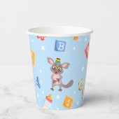 Akili en vrienden Baby shower Paper Cup Papieren Bekers (Achterkant)