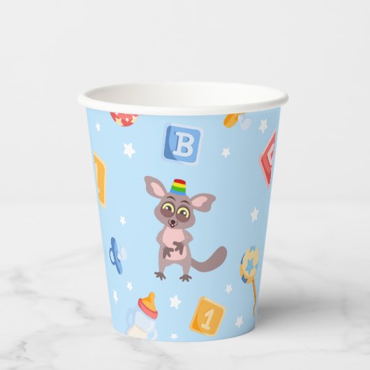 Akili en vrienden Baby shower Paper Cup Papieren Bekers (Voorkant)