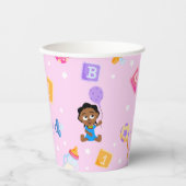 Akili en vrienden Baby shower Paper Cup Papieren Bekers (Voorkant)