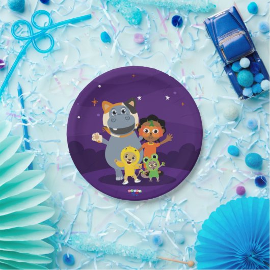 Akili en vrienden Halloween Papier Borden Papieren Bordje (Feest)