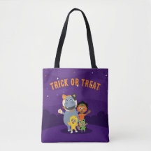 Akili en vrienden Trick or treat Canvas tas