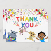 Akili & Vrienden Dank u kaart (horizontaal) (Voorkant / Achterkant)