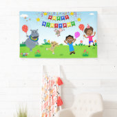 Akili & Vrienden Verjaardag Vinyl Banner 2 (Insitu)