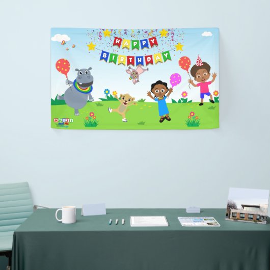 Akili & Vrienden Verjaardag Vinyl Banner 2 (Beurs)