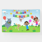 Akili & Vrienden Verjaardag Vinyl Banner 2 (Horizontaal)