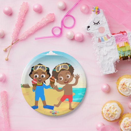 Akili Zomerfeest Papier Borden 1 Papieren Bordje (Feest)