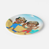 Akili Zomerfeest Papier Borden 1 Papieren Bordje (Gekanteld)