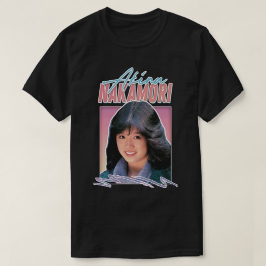 Akina Nakamori Retro Style J Pop Music Fan Design T-shirt (Design voorkant)