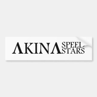 Akina Speed Stars Black en White Bumber sticker