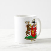 Akins Clan Crest & Coat of Arms Ceramic Coffee Mok (Voorkant rechts)