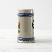 Akins Clan Crest & Coat of Arms Ceramic Stein Bierpul (Center)