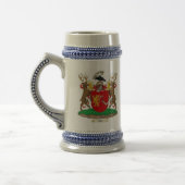 Akins Clan Crest & Coat of Arms Ceramic Stein Bierpul (Links)