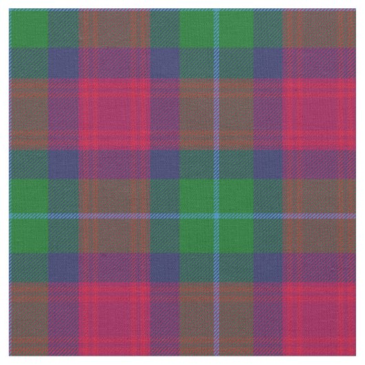Akins Tartan Print Stof (Close Up)