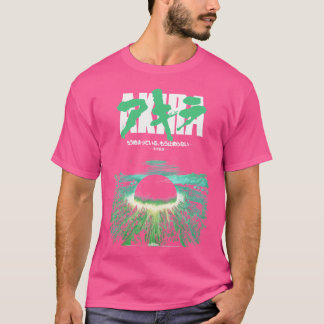 Akira Green Japanse Cyberpunk City Explosion Clas T-shirt