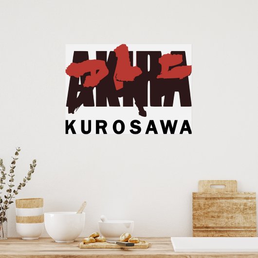 Akira Kurosawa Poster (Keuken)