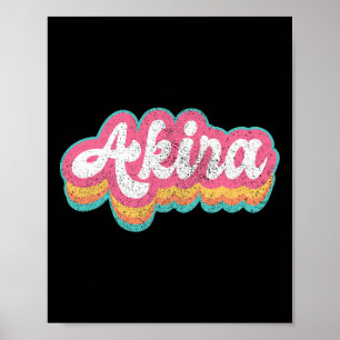 Akira Voornaam Meisje Vintage 70s 80s Gepersonalis Poster