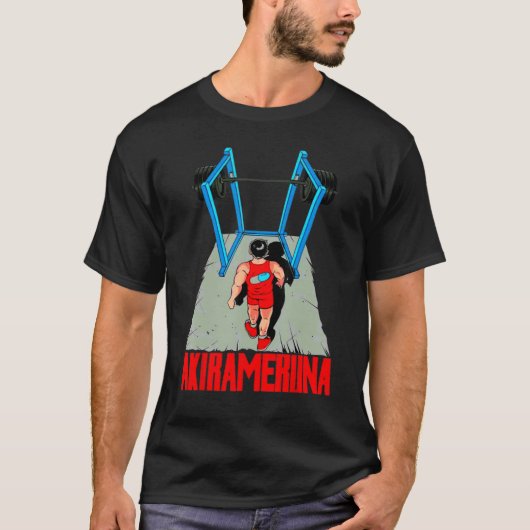 Akirameruna Gym Gewichtheffen Bodybuilding spieren T-shirt (Voorkant)