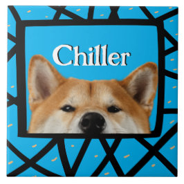 Akita aangepast lijst van foto's keramische tegel tegeltje