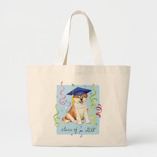 Akita Afstuderen Grote Tote Bag (Voorkant)