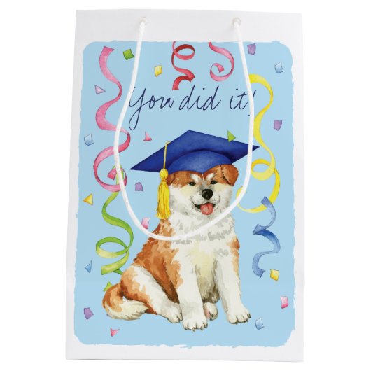Akita Afstuderen Medium Cadeauzakje (Achterkant)