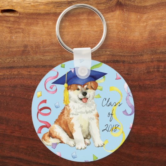 Akita Afstuderen Sleutelhanger (Voorkant)