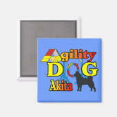 Akita Agility Magneet (Voorkant / Achterkant)
