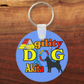 Akita Agility Sleutelhanger (Voorkant)