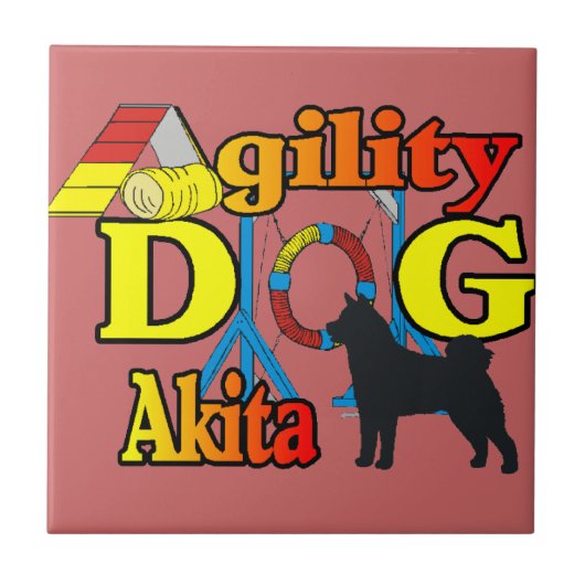 akita_agility tegeltje (Voorkant)