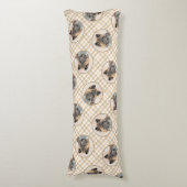 Akita Amerikaans Japans Inu Sable Schilderen Hond  Lichaamskussen (Voorkant Verticaal)