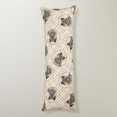 Akita Amerikaans Japans Inu Sable Schilderen Hond  Lichaamskussen (Achterkant (Verticaal))