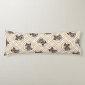 Akita Amerikaans Japans Inu Sable Schilderen Hond Lichaamskussen (Voorkant)