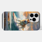 Akita Beach Surfschilderij iPhone Hoesje (Achterkant horizontaal)
