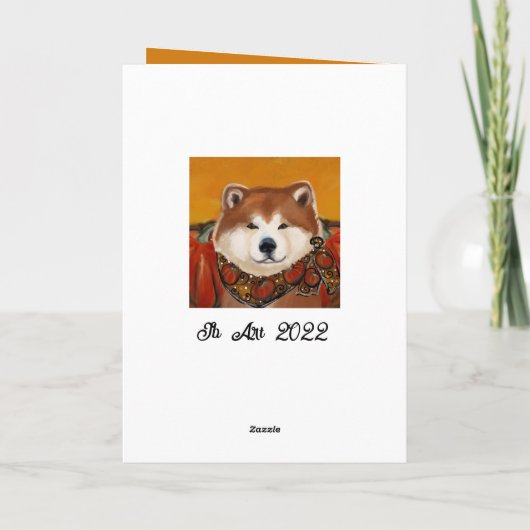 AKITA BEDANKKAART (Achterkant)