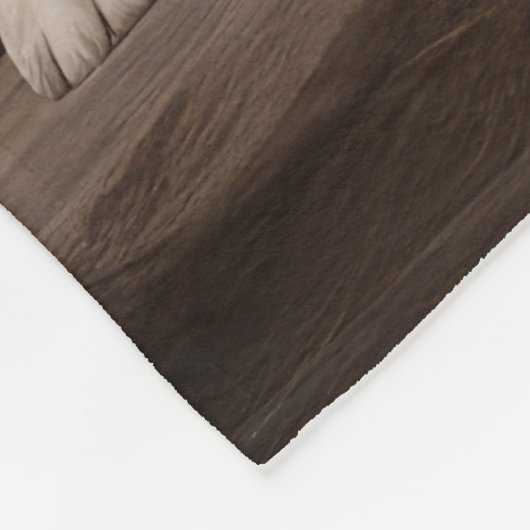 Akita bij de open haard Kerstmis Fleece Deken (Hoek)