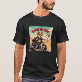 Akita Biker geboren om te rijden T-shirt